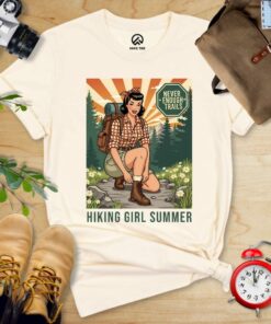 Retro Hiking Girl Shirt